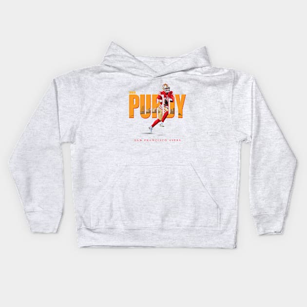 Brock Purdy Kids Hoodie by Dauberman Graphic Design